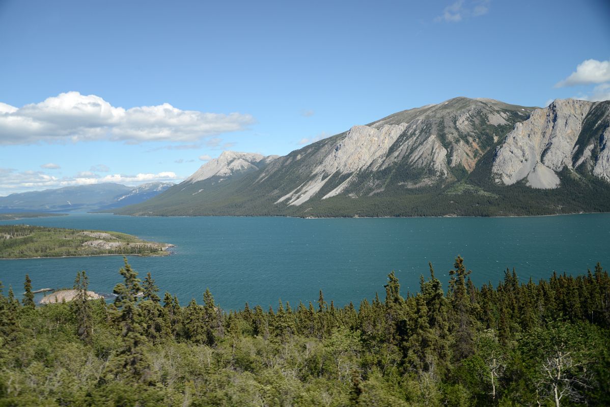 10A Tagish Lake From Bus Drive Between Carcross And Fraser BC On The Tour From Whitehorse Yukon To Skagway
